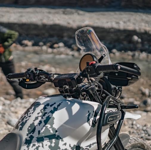 Image of Royal Enfield KXA00402 Black Rally Handlebar Pad for the New Himalayan