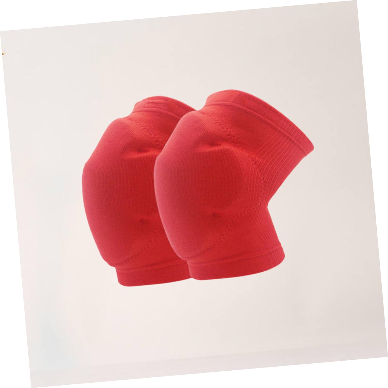 FOMIYES Sports Knee Guards for Athletic Use Leg Guard Brace Protective Pads Spring Sleeve Breathable Red