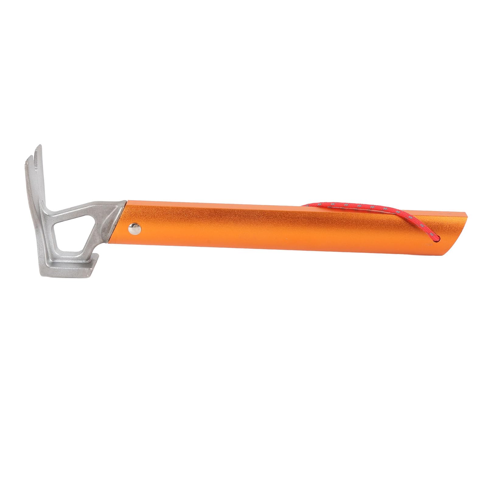 Piquets de Tente Piquets de Camping avec Cordes et Marteau Anneau Lumineux en Acier Inoxydable en Alliage d'Aluminium de Qualité Supérieure pour Camping en Plein Air Randonnée Sac (Noir et Orange)