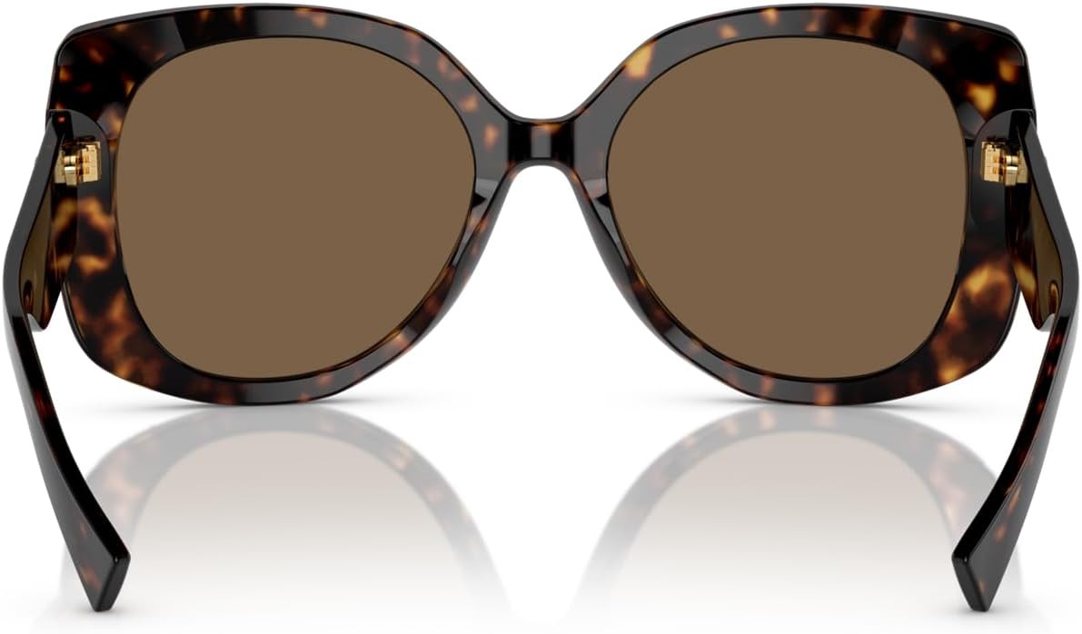 Versace VE 4387 108/73 Havana Plastic Rectangle Sunglasses Brown Lens