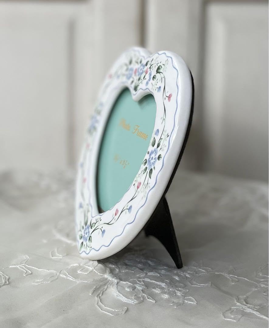 Amazon.co.jp: 陶器のフォトフレーム ハート : ホーム＆キッチン