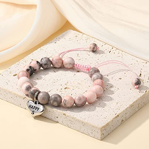 Image of MIXJOY Happy Birthday Gifts for Women, Birthday Braided Beads Bracelet Gifts for Turning Age Daughter Granddaughter Niece