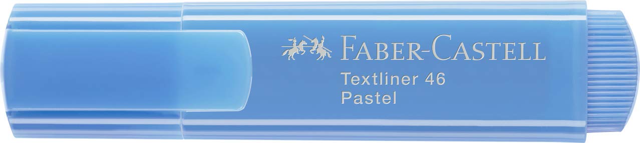 Faber-Castell Textliner 46 - Evidenziatore color oltremare pastello, confezione da 50