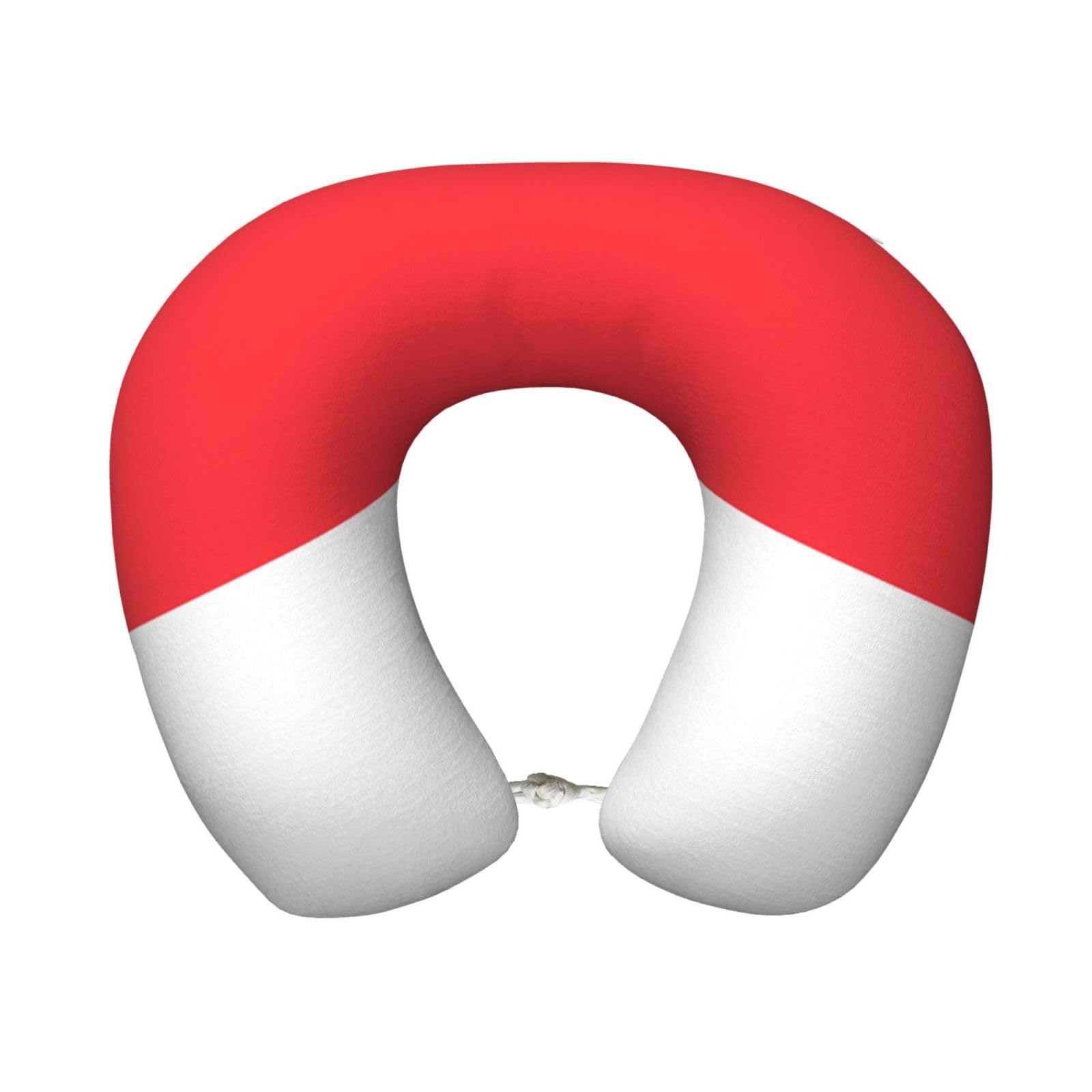 BOAIHH Indonesian flag Memory Foam Travel Pillow for Soft Comfort Fits Snugly for Naps Office, and Airplane Use