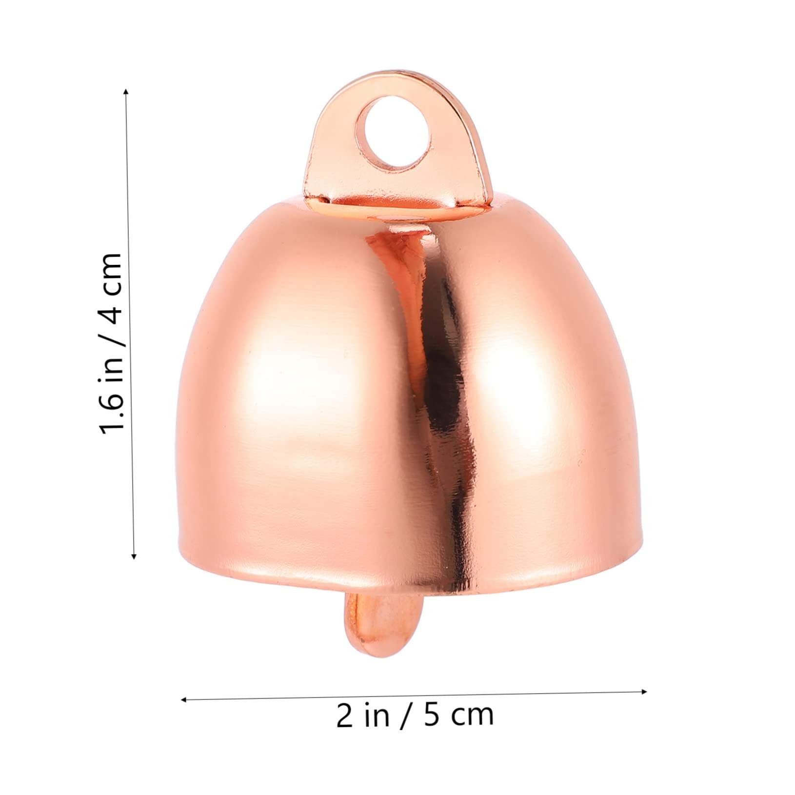 POPETPOP 2pcs Retro Metal Cattle Bells Large Cow Bells for Crafts Livestock Hanging Pendant Anti-Theft Loud Cow Bulk