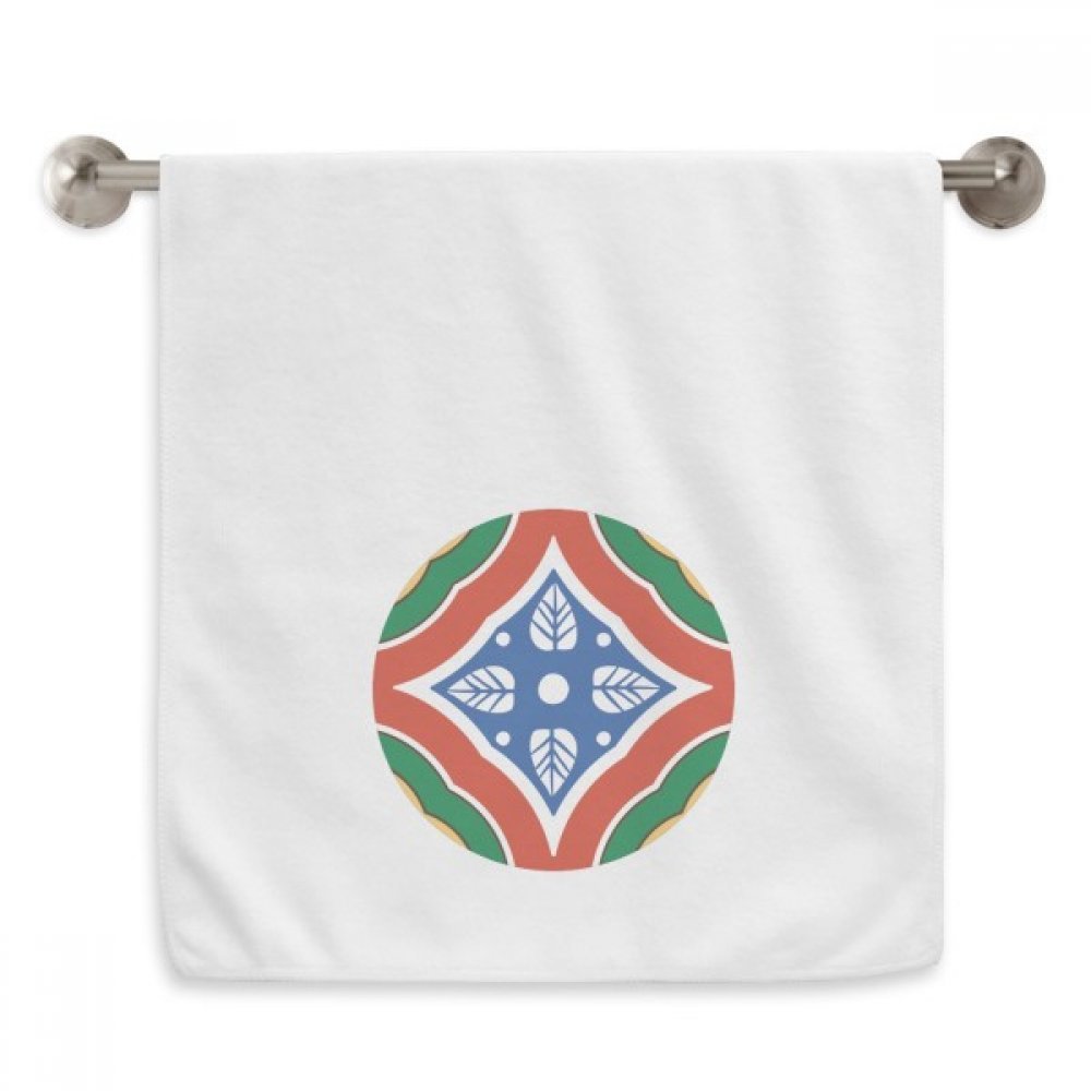 Gant de toilette 33x73 cm serviette douce écritures elfiques cordon blanc