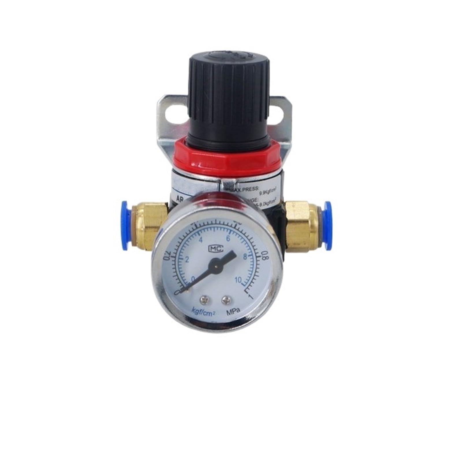 HYUJNAFZR AR2000 G1/4 Mini Air Pressure Regulator Adjustable Pneumatic Pressure Reducing Valve with Pressure Gauge Suitable for Compressor AR1500 BR4000 10bar