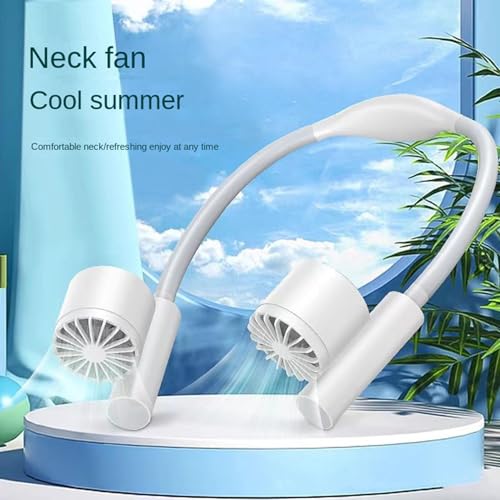 Mini ventilador manos libres recargable con tres velocidades para viajes 5