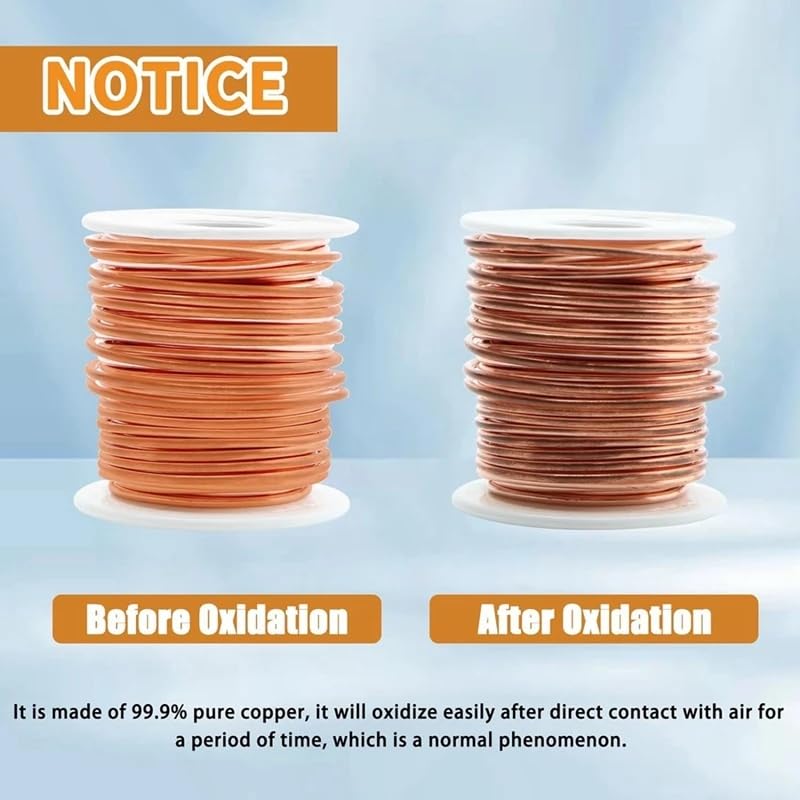 Copper Wire, 99.9% Soft Pure Bare Copper Wire for Gardening, Electroculture,16 Gauge/ 1.3 Mm Diameter, 127 Feet,1 Pound