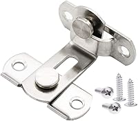 Vista 4 de 3 pulgadas el 90 puerta hebilla perno granero cerradura de puerta de ángulo recto pestillo de doblez Hasp Inodoro puertas y ventanas