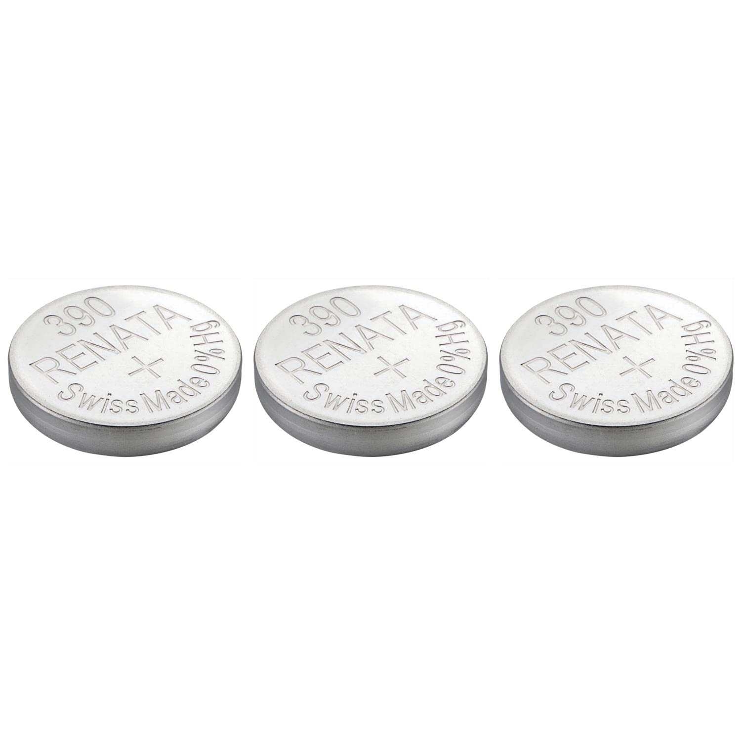 Renata Uhrenbatterien Silberoxid Knopfzelle 1,55 V SR1130SW / 390, 60 mAh, 11,6 x 3,1 mm