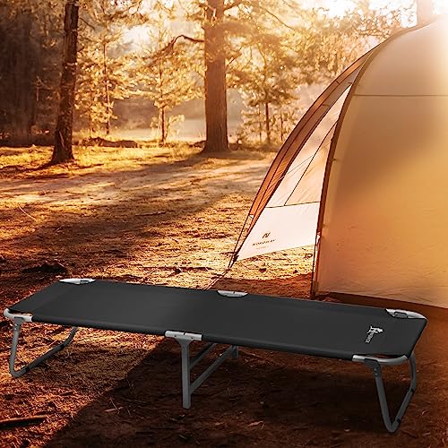 Magshion Portable Military Fold Up Camping Bed Cot With Storage Bag, Black #TOP2