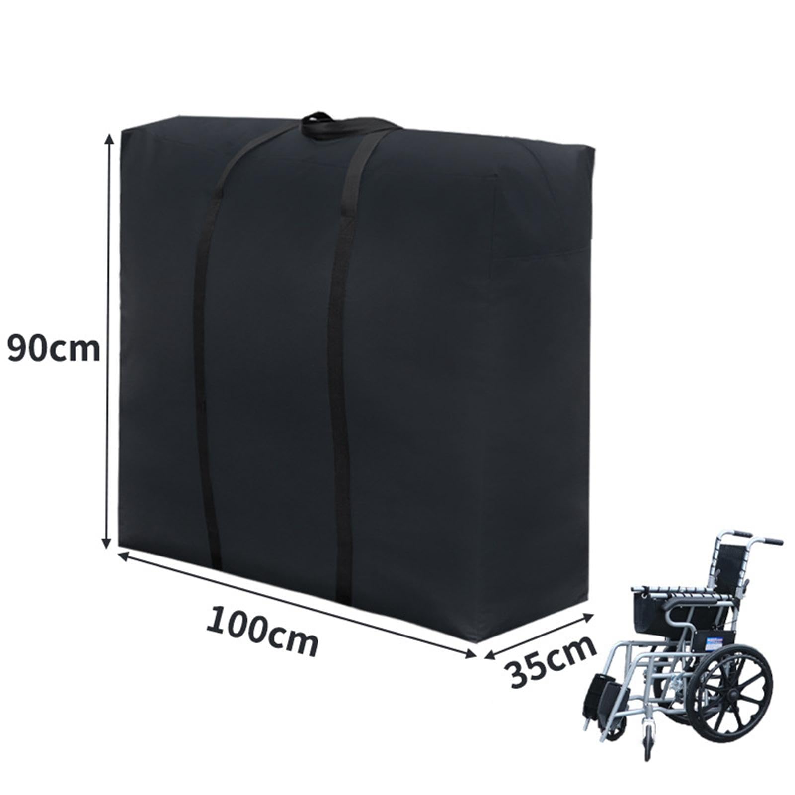 Generic Bolsa Organizadora para Sillas de Ruedas Plegables, Estuche de Almacenamiento, Bolsa de Viaje para Andadores Y Viajes de Camping, Longitud 100 Cm