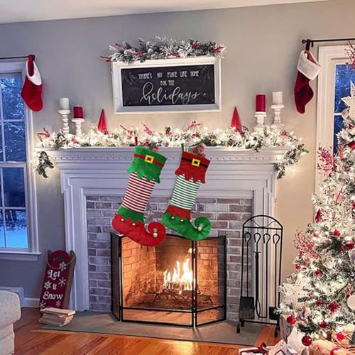 Sexybody Meias de Natal de elfo 55 cm Grande Engraçado da Corte Meia de Natal Novidade Decorações de