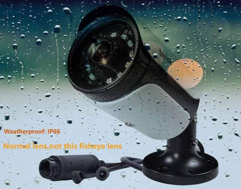 5MP POE IP Camera H.265 PoE 5.0MP Network Camera IP Security System Weatherproof IP66 (5MP, 3.6MM)