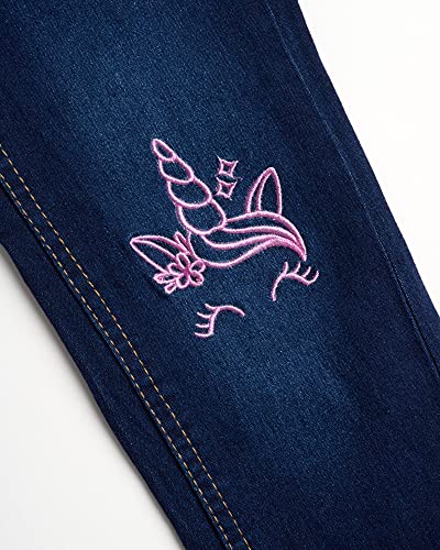 Delias Girls? Super Stretch Denim Jegging Jeans With Critter Embroidery (2 Pack), Size 16, Shiny Unicorn #TOP4
