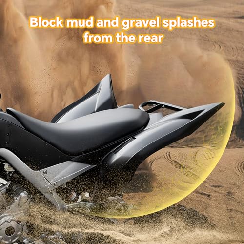 Image of Rear Fender Flares for Yamaha Raptor 700 700R 2013-2025 Accessories, Black Front Mud Flaps Mud Guards Extension for Raptor 700