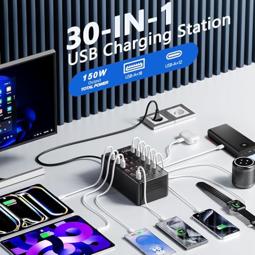 Chargeur USB Multiple Résout Manque Prises iPhone Galaxy - 2