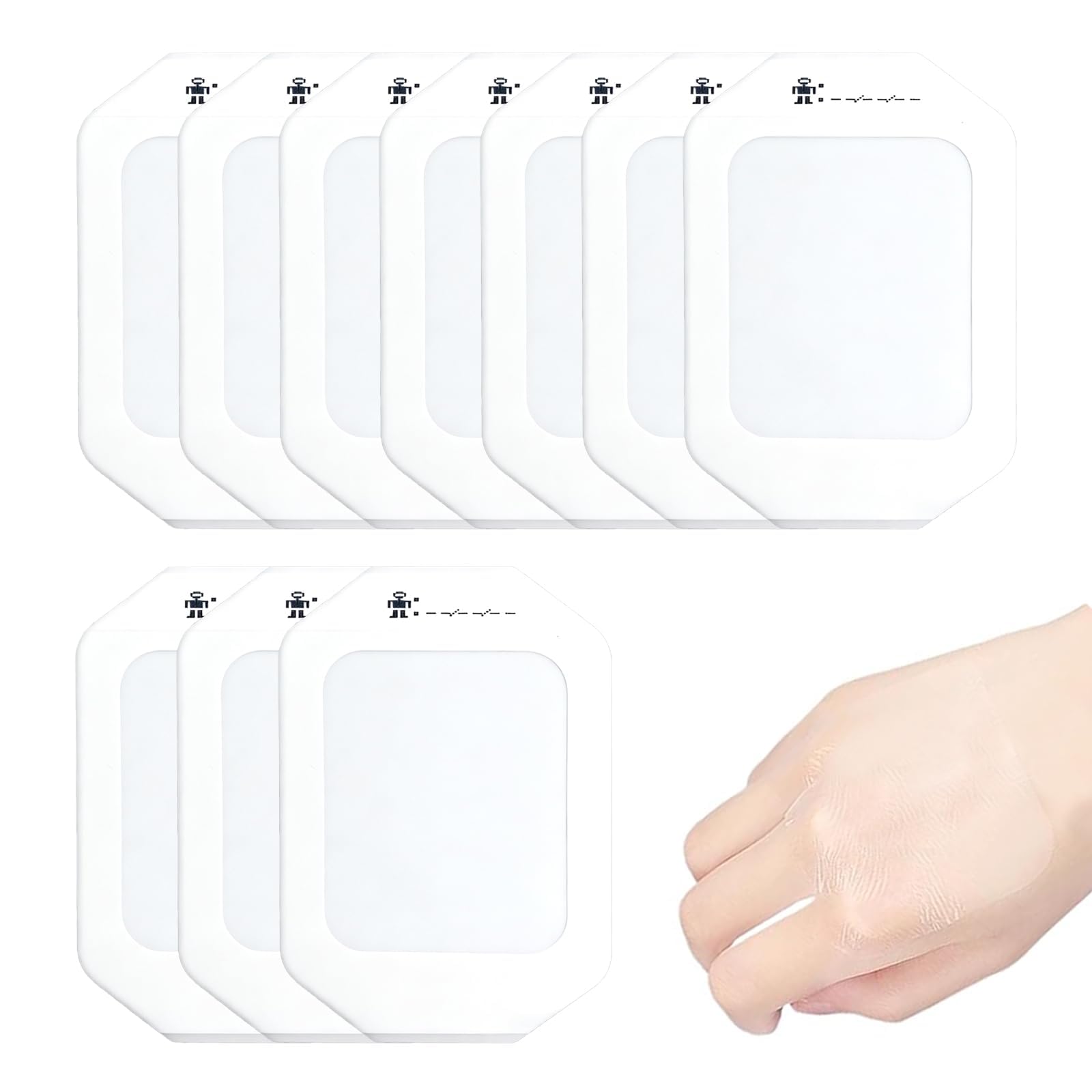 10 Pcs Waterproof Bandage, Waterproof Dressings, Waterproof Dressing for Wound Protection, Tattoo Care, Athletes, Band Aid, Hydrocolloid Tape, Band Aid Washproof-image-37