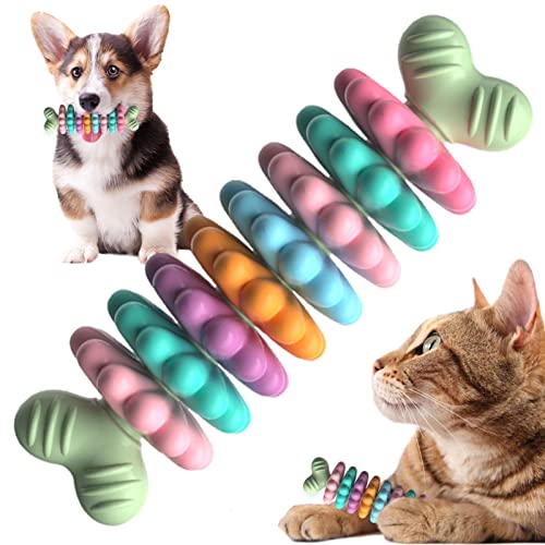 Brinquedos mastigáveis para dentição – Brinquedos para cachorro para dentição cães pequenos, multico