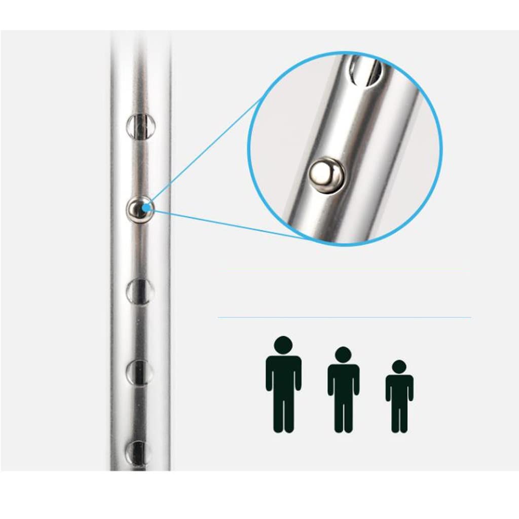 GCX- Ocho muletas Individuales, bastón de Cuatro Esquinas for Ancianos, bastón de Cuatro Patas, pasamanos de Acero Inoxidable, muletas de Terapia, Batalla Antideslizante Firma