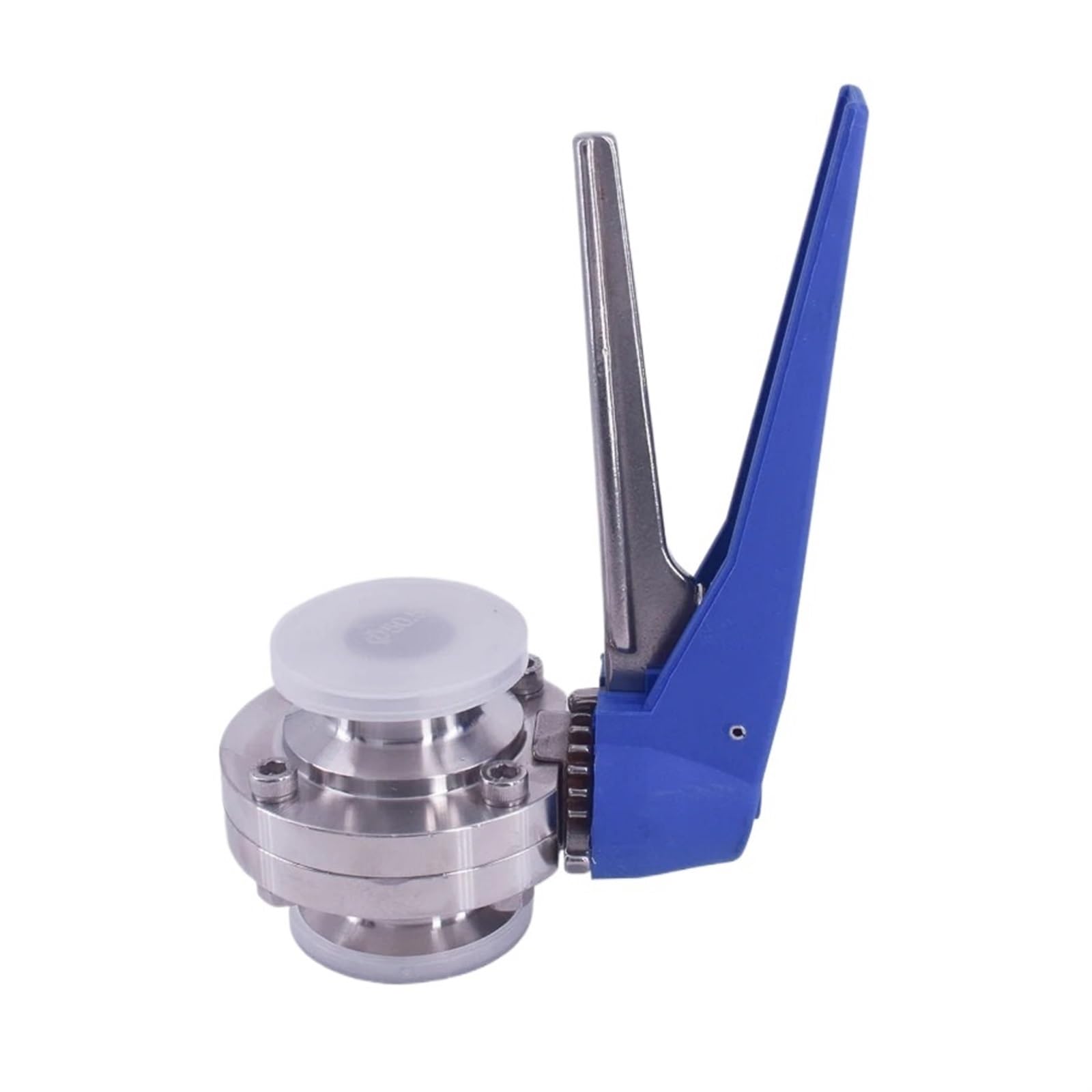 HDPHCRIUN Fit 38mm 1-1/2" Pipe OD x 1.5" Tri Clamp Sanitary Butterfly Squeeze Trigger Flow Control Valve SUS 304 Stainless Brewing