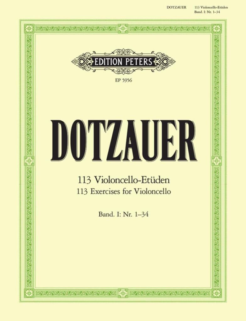 Dotzauer: 113 Exercises for Violoncello, Book 1 (Cello): Nos. 1-34 (EP5956)