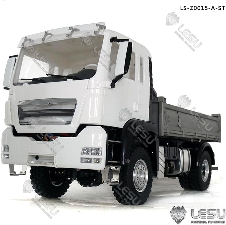 LESU 1/14 Metal 4 * 4 Chassiswheelfun Dumper Truck A Model Light Sound Motor Esc Hobby Grade Model for Ages 14+