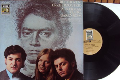Trio für Klavier, Violine und Violoncello Nr. 7 op. 97 "Erzherzogtrio" und Nr. 8 WoO 39. Jacqueline du Pre, Daniel Barenboim, Pinchas Zukerman Stereo