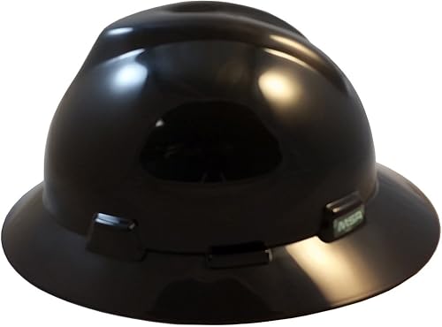 Vista 40 de MSA V - Sombreros de ala completa con suspensiones FasTrac III con práctica bolsa de mano, color blanco