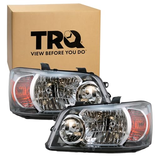 Image of TRQ 2 Piece Headlight Assembly Set Driver & Passenger Side Compatible with 2004-2006 Toyota Highlander TO2502151 TO2503151