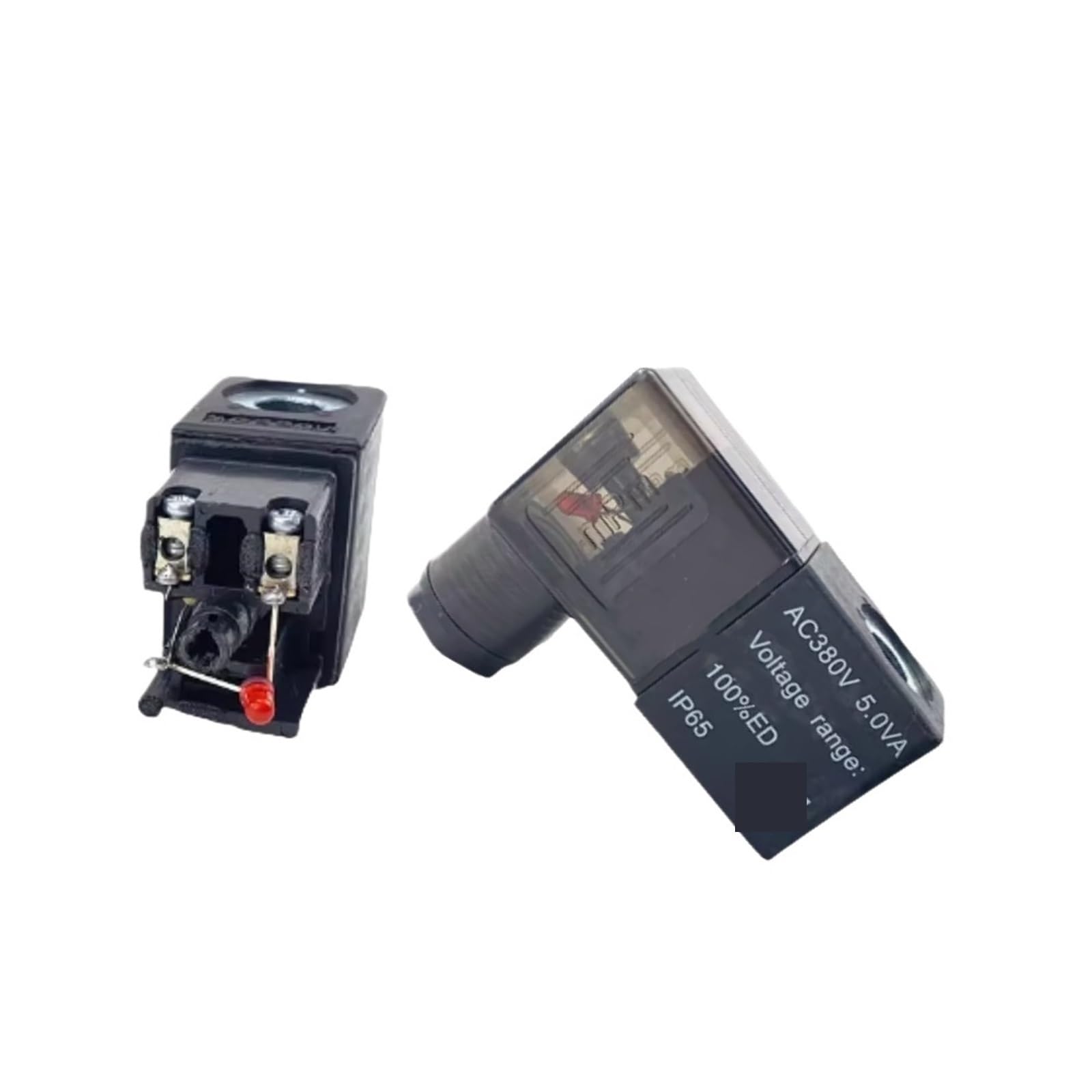 1pcs Electromagnetic Valve AC220V Coil 4V210-08 Valve Head 4V310 Pure Copper 4v410 with Light DC24V 12V 3V4V