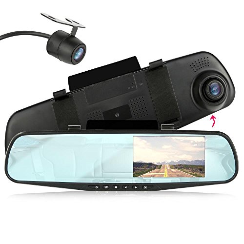 Pyle Backup Dash Cam Car Recorder DVR Front & Rear View Video