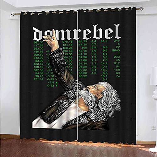 Rideaux salon d'enfants en polyester isolant haut de gamme 264x160 cm