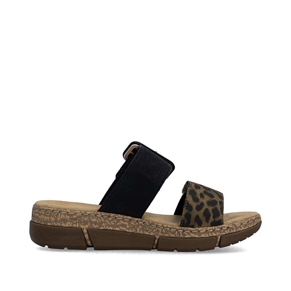 Rieker Damen Pantoletten V2392, Frauen Slipper