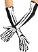 Fun World Unisex-Adults Skeleton Opera Gloves, Multi, Standard