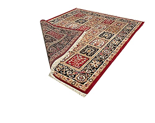 Image of Soft Washable Beautiful Acrylic Rugs for Home Decor Living Room 5x7 feet (150 x 200 CM) Red