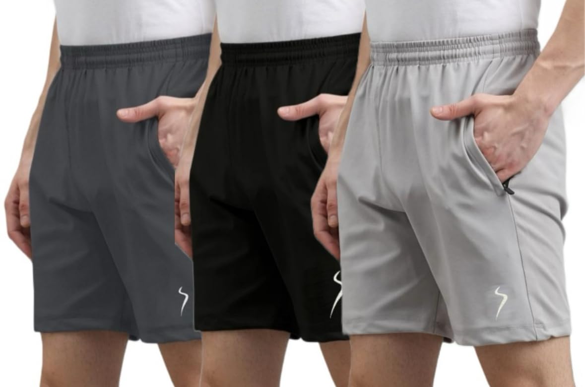 BTMZ Solid Men Multicolor Sports Shorts, Gym Shorts, Regular Shorts, Running Shorts_BZ_Shorts D1_-image-23