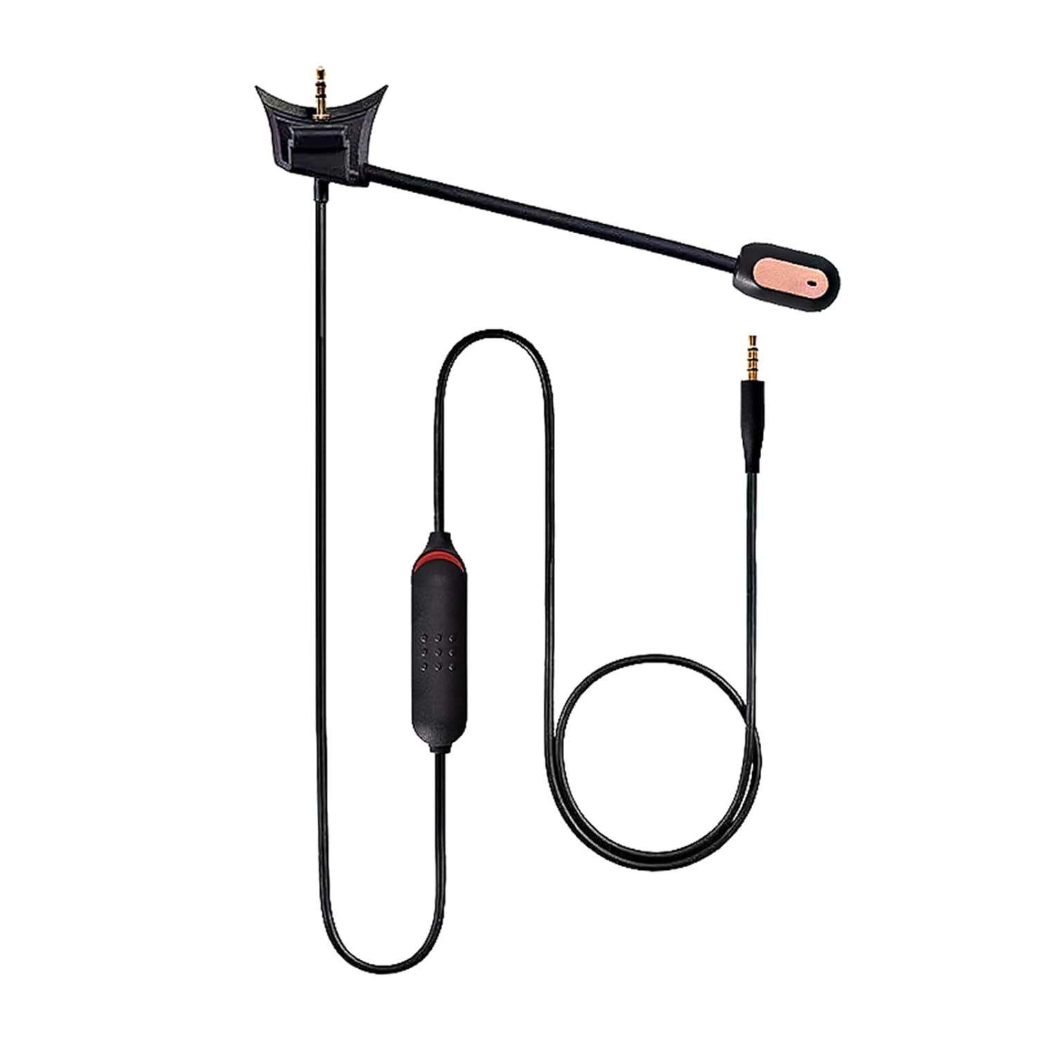 Microphone Cable for Bose QC35 Gaming Headphone,Noise Reduction Detachable Microphone Line 1st 2nd Generation Universal QC35 Gaming Headphone Cable