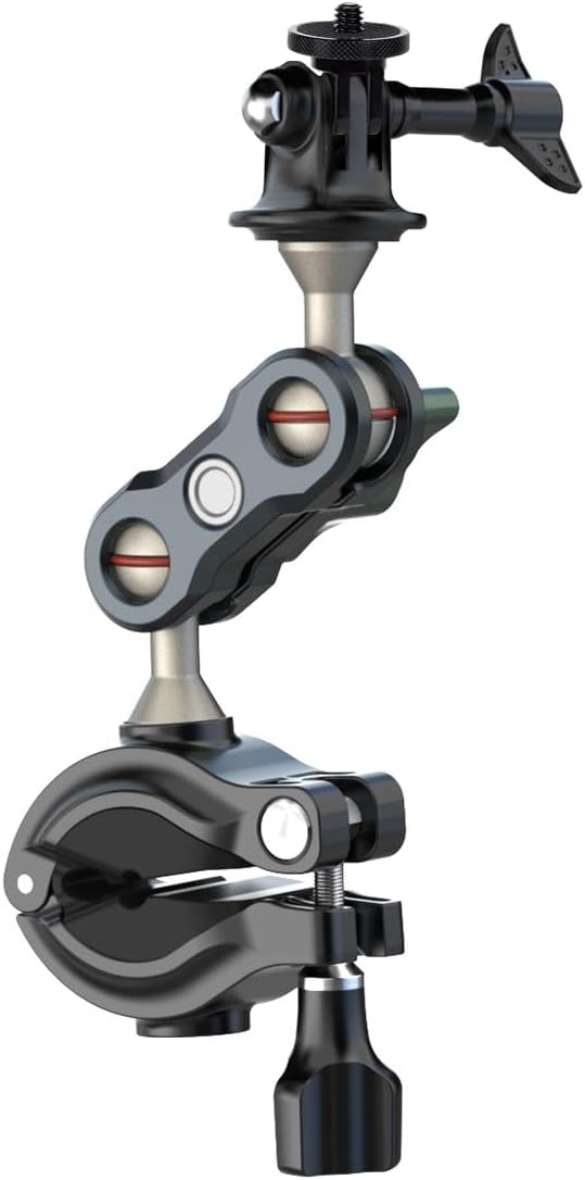 PANOX Motorcycle Mount Cardan Plate for V2 360°Motorcycle Camera Mount for Bike Holder Handlebar Mount w Adpter for Action Cameras