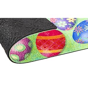 Evergreen Sassafras Bundle Set of 5 Holidays Interchangeable Entrance Doormats Indoor and Outdoor 22 in x 10 in doormats and 28 in x 16 in Tray Non Slip Backing Low Profile Home Decor