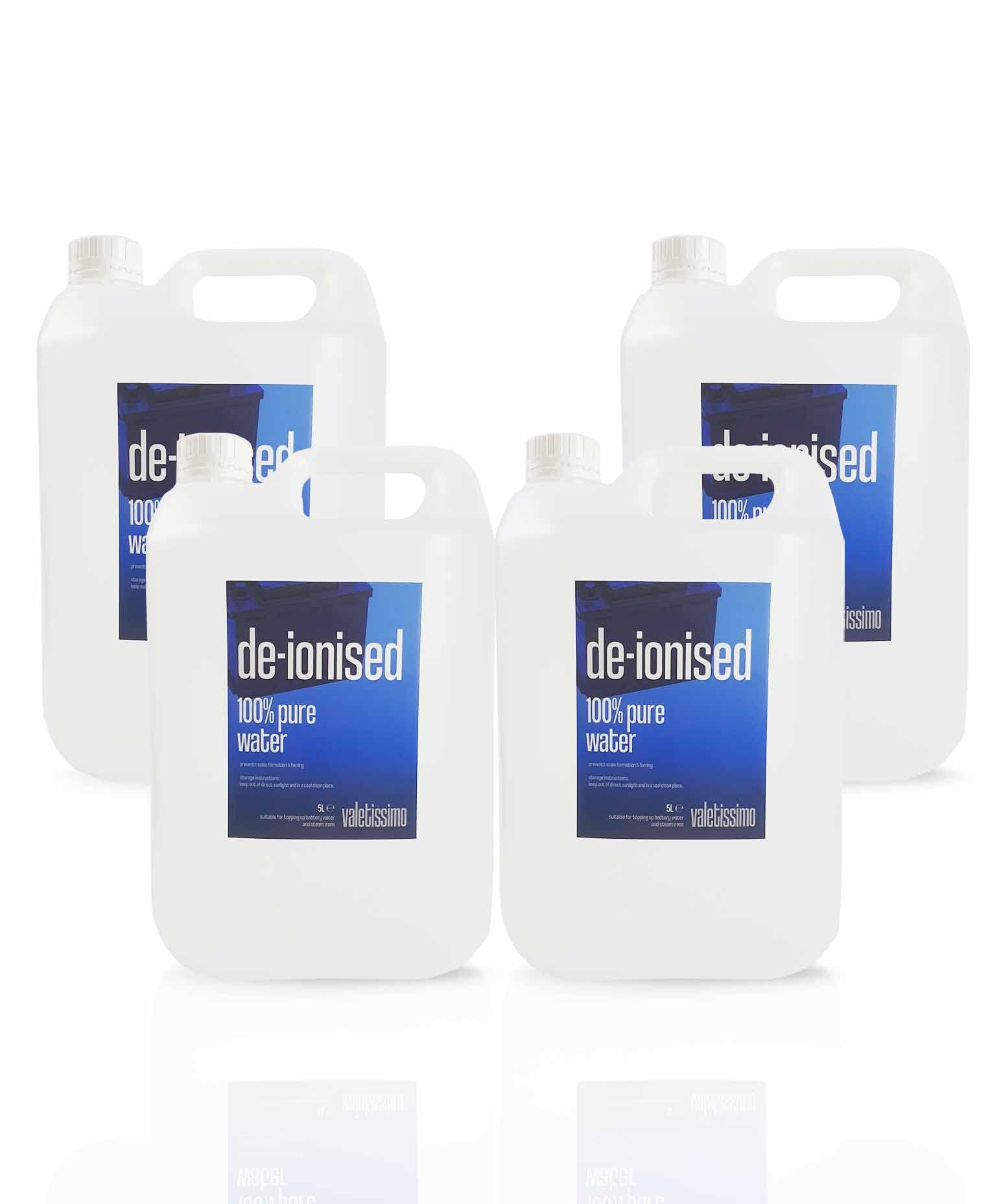 Valetissimo Deionised Water - Ironing Water, Steam Iron 4x5L