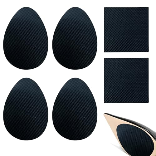 Bisienya 6 Pcs of Rubber Soles for Shoe Repair,Shoe Sole Protectors Anti Slip Shoe Sole Grips,2 Specifications to Choose from,Strong Adhesion is Not Easy to Fall Off,Non-Slip and Wear-Resistant
