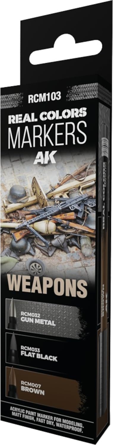 AK Real Colors Marker Set RCM103 Weapons (3pcs)
