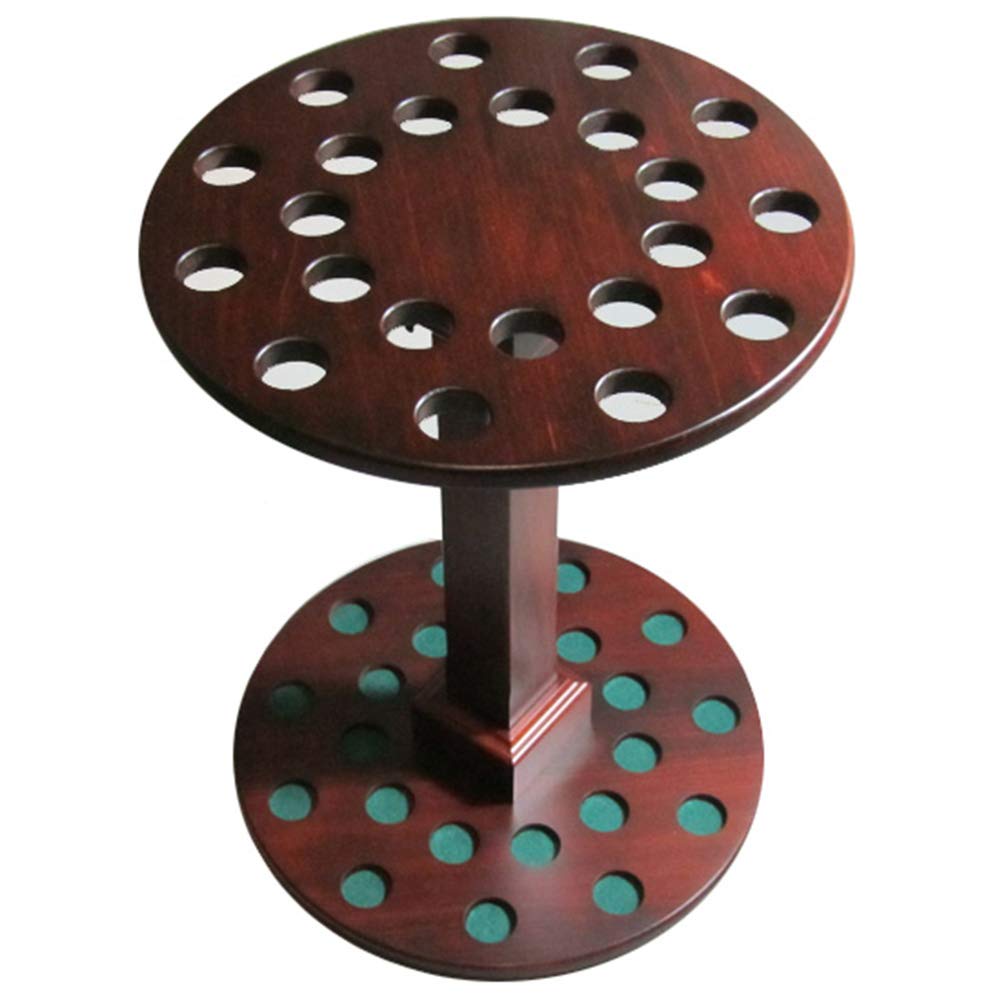 Eureka Golf Products Premium Wooden Club Display Rack | 22 Club Capacity | Perfect for Golf Simulators | Solid Hardwood Red Mahogany Finish | Great Golf Gift