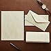 Best Paper Greetings Stationery Paper & Envelopes Set - 96-Pack, 8.5 x 11 Inch, Cream Textured - Letter Writing Paper for Love Letters & Invitations