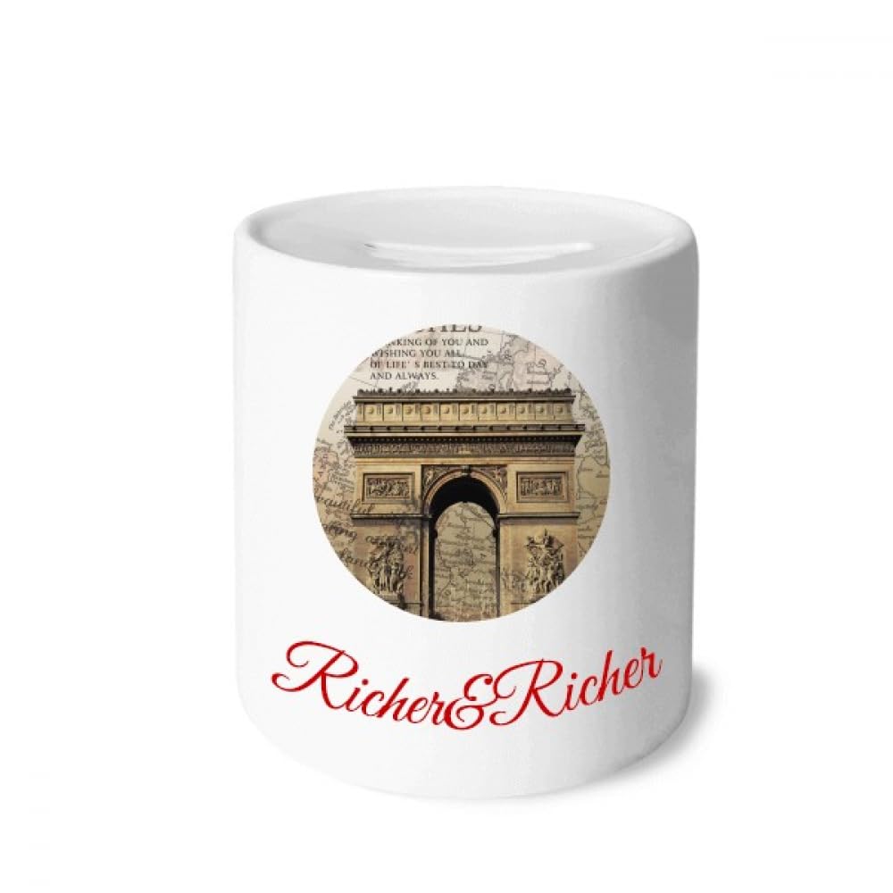 Tirelire Arc de Triomphe Paris objet de collection aux finitions riches