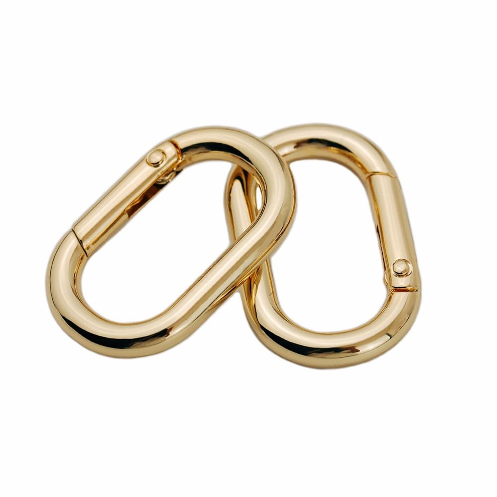 Amazon.co.jp: LMAPUR 2個セット 長円形カラビナ/楕円カラビナ