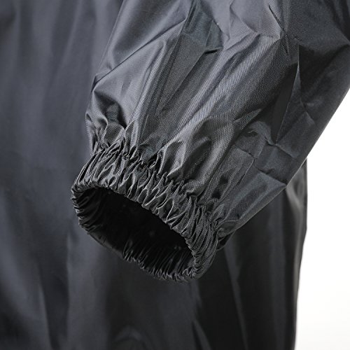 4ucycling Raincoat Easy Carry Wind Rain Jacket Poncho Coat Outdoor,Black/Green one Size,Updated Version