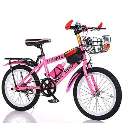 ZXCVB 20/22/24 Zoll Mountainbike Adult Jugend Hardtail MTB Carbon Stahlrahmen Front V-Bremse Außen Geeignet Für 120-170cm,Pink-20inch